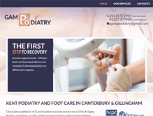 Tablet Screenshot of gamppodiatry.co.uk